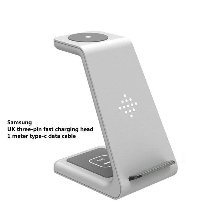 Compatible With , 3 In 1 Fast Charging Station Wireless Charger Stand Wireless Quick Charge Dock For Phone Holder - Trendha