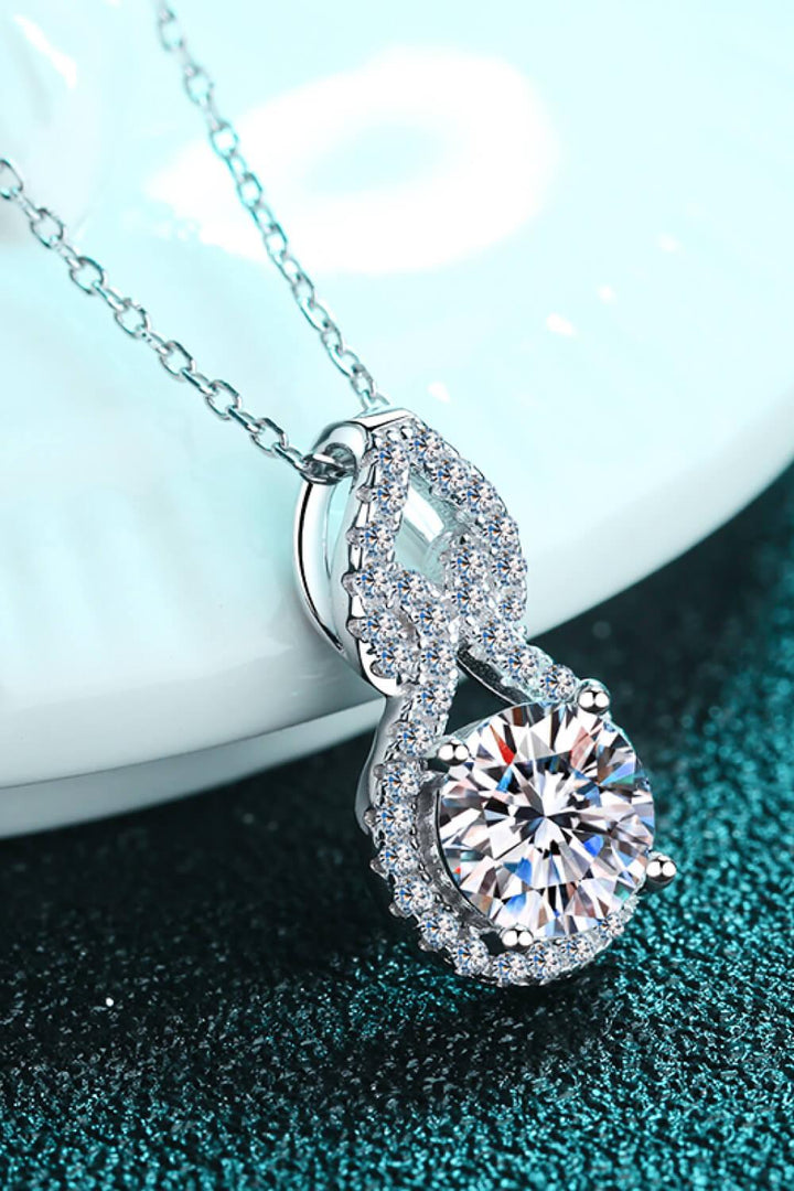 1 Carat Moissanite Pendant Necklace - Trendha