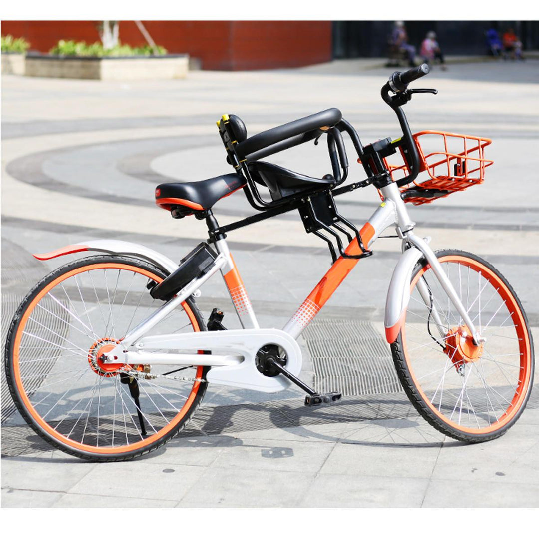 BIKIGHT Safety Child Bicycle Seat Electric Bike Front Baby Seat Kids Saddle With Foot Pedals Bicycle Pedal Straps - Trendha