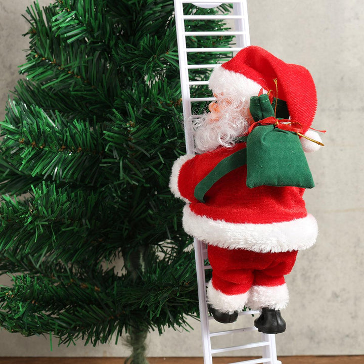 Christmas Senta Claus Climbing Ladder Hanging Decorations Holiday Gift - Trendha