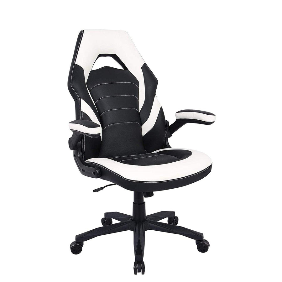 Aidoly Gaming Chair Racing Computer Desk Executive Office Chair, 360 degree Swivel Flip-up Arms Ergonomic Design for Lumbar Support Women Men Adults - Trendha