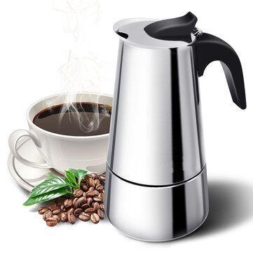 9 Cup Espresso Percolator Coffee Stovetop Maker Moka Latte Pot Stove - Trendha