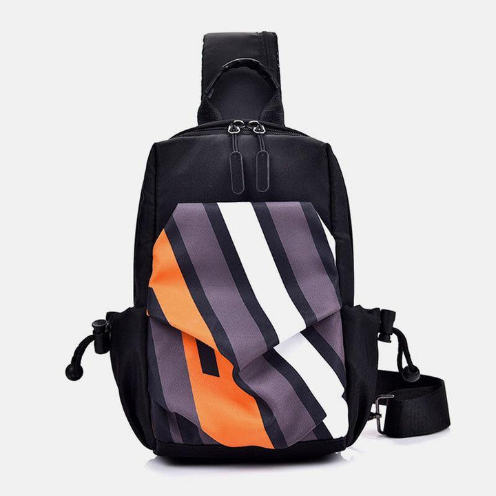 Men Oxford Cloth Casual Fashion Waterproof Outdoor Storage Chest Bag Crossbody Bag - Trendha