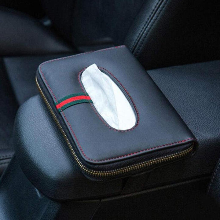 Polyurethane Leather Clutch Tissue Box Cover - Trendha