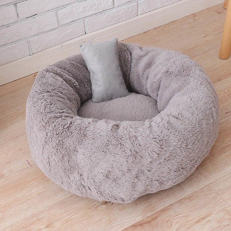 Fleece Round Bed for Cats - Trendha