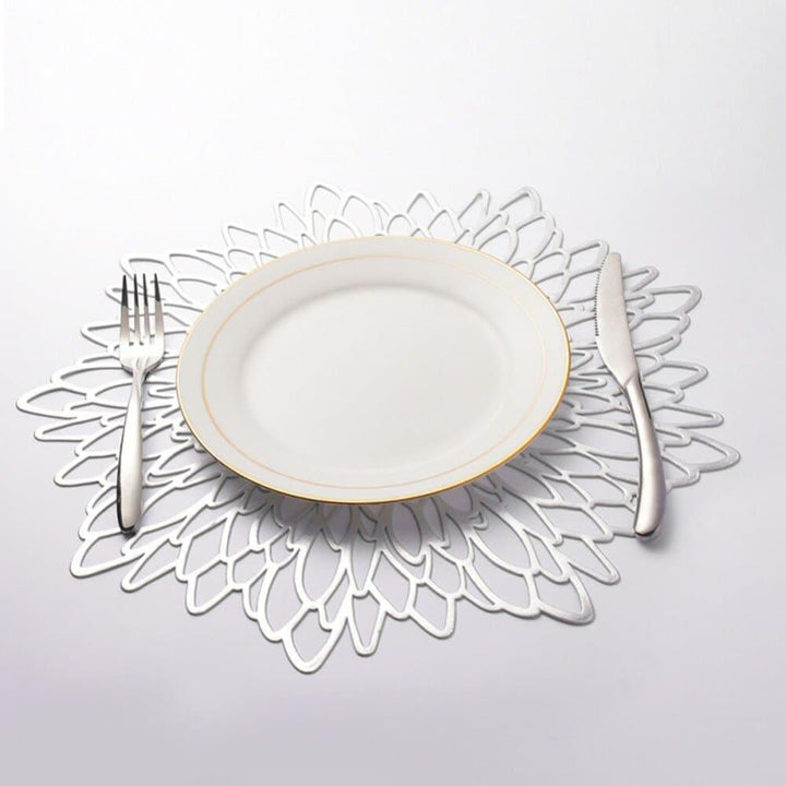 Floral Style PVC Dining Table Coaster - Trendha