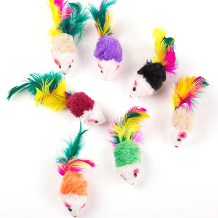 Funny Mini Mouse Toys Set for Cats - Trendha