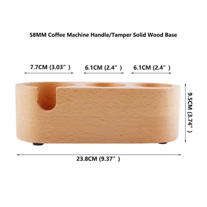 Manual Wooden Coffee Tamper Holder - Trendha
