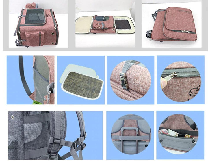 Melange Color Backpack Cat Carrier - Trendha