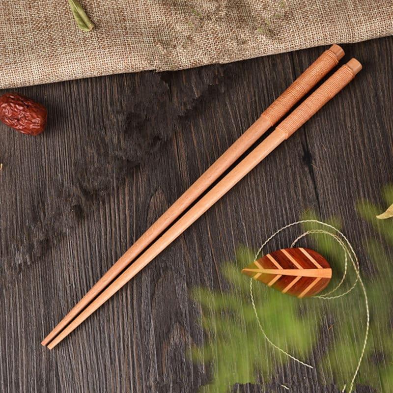 Natural Chestnut Wood Chopsticks - Trendha