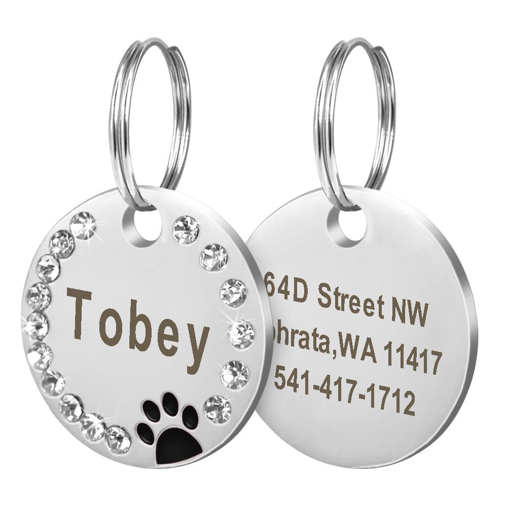 Pet Crystal Frame Customized ID Tag - Trendha