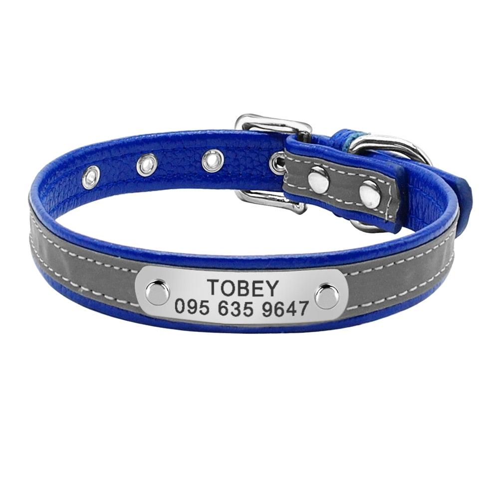 Pet Personalized Leather Collar - Trendha