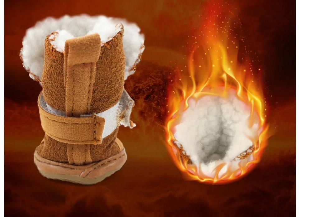 Pet's Plush Winter Socks 4 Pcs Set - Trendha