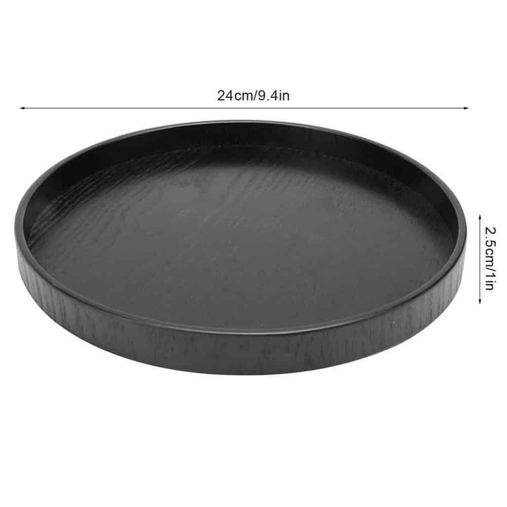 Round Shaped Wooden Serving Tray - Trendha