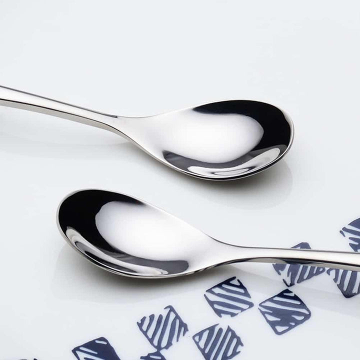 Set of Six Metal Coffee Spoons in Silver - Trendha