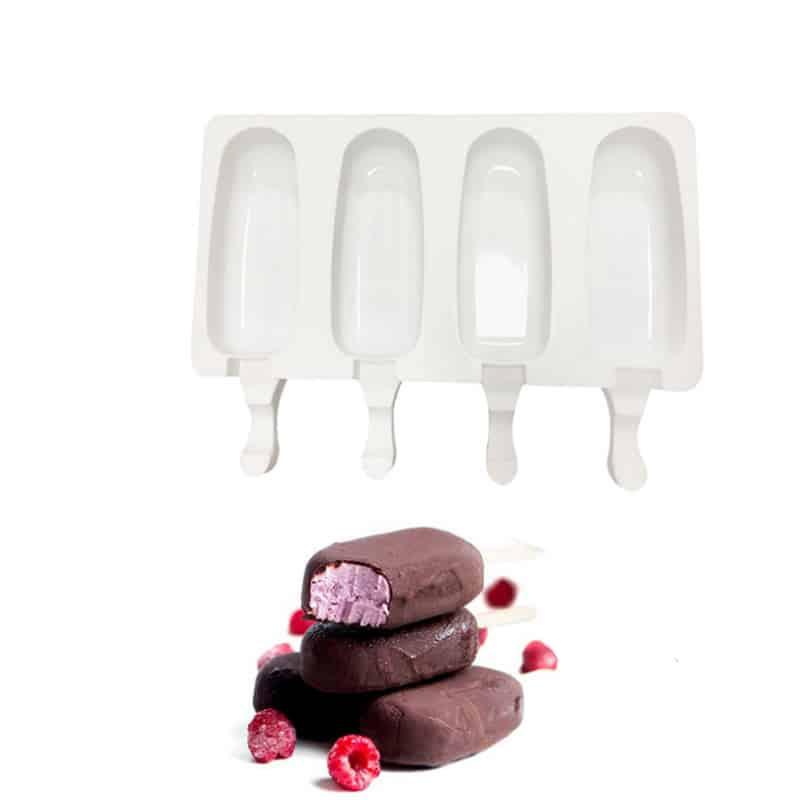 Silicone Ice Cream Molds and 40 Wooden Sticks - Trendha