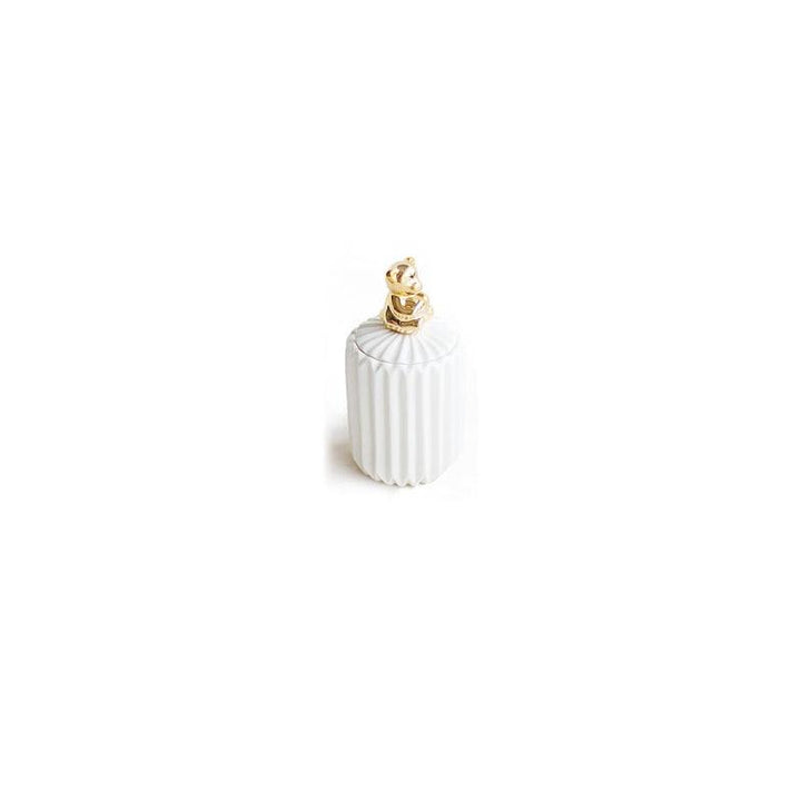 Small Animal Ceramic Storage Pot with Lid - Trendha