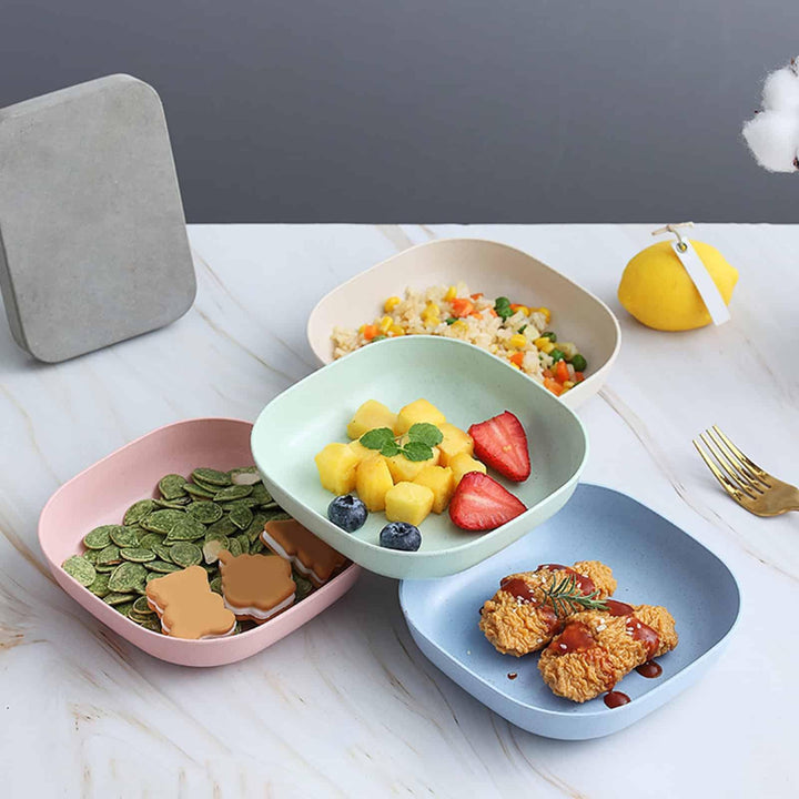 Wheat Straw Unbreakable Snack Plate - Trendha